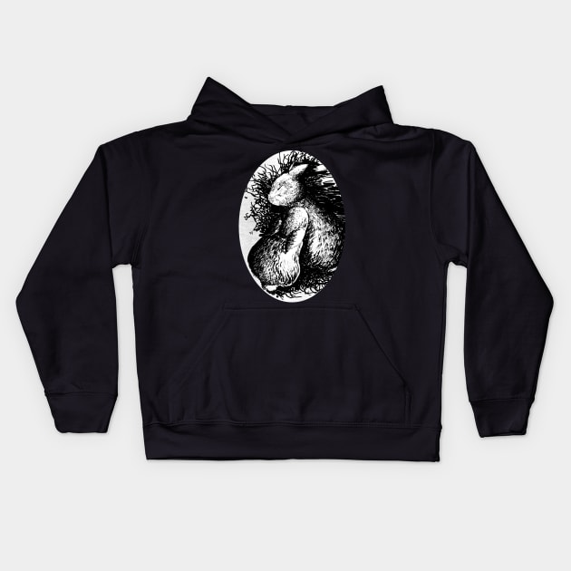 Sleepy Rabbits - wildlife inspired Kids Hoodie by STearleArt